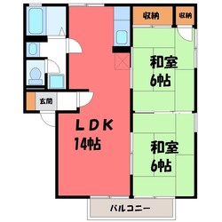 ヴィラ・エスポワール Aの物件間取画像